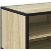 TV staliukas Televizoriaus spintelė, ąžuolo, 80x34,5x40cm, mediena/metalas