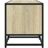 TV staliukas Televizoriaus spintelė, ąžuolo, 100x35x41cm, mediena ir metalas