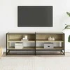 TV staliukas Televizoriaus spintelė, ąžuolo, 120,5x40x46cm, mediena/metalas