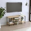 TV staliukas Televizoriaus spintelė, ąžuolo, 102x35x45,5cm, apdirbta mediena