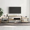 TV staliukas Televizoriaus spintelė, ąžuolo, 197x35x52cm, apdirbta mediena