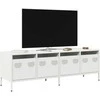 TV staliukas Televizoriaus spintelė, balta, 135x39x43,5cm, plienas