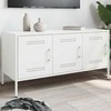 TV staliukas Televizoriaus spintelė, balta, 100,5x39x50,5cm, plienas