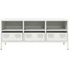 TV staliukas Televizoriaus spintelė, balta, 101,5x39x43,5cm, plienas