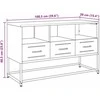 TV staliukas Televizoriaus spintelė, balta, 100,5x39x60,5cm, plienas