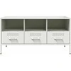 TV staliukas Televizoriaus spintelė, balta, 100,5x39x50,5cm, plienas