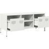 TV staliukas Televizoriaus spintelė, balta, 101,5x39x43,5cm, plienas