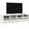 TV staliukas Televizoriaus spintelė, balta, 135x39x43,5cm, plienas
