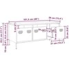 TV staliukas Televizoriaus spintelė, balta, 101,5x39x43,5cm, plienas