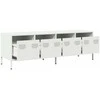 TV staliukas Televizoriaus spintelė, balta, 135x39x43,5cm, plienas