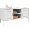TV staliukas Televizoriaus spintelė, balta, 100,5x39x50,5cm, plienas