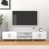 TV staliukas Televizoriaus spintelė, balta, 180x31,5x40cm, apdirbta mediena