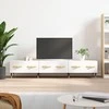 TV staliukas Televizoriaus spintelė, balta, 150x36x30cm, apdirbta mediena
