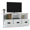 TV staliukas Televizoriaus spintelė, balta, 100x35x50cm, mediena, blizgi