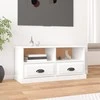 TV staliukas Televizoriaus spintelė, balta, 93x35,5x45cm, mediena, blizgi