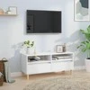 TV staliukas Televizoriaus spintelė, balta, 100x34,5x44,5cm, mediena