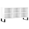 TV staliukas Televizoriaus spintelė, balta, 103,5x30x50cm, mediena, blizgi