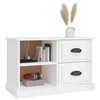 TV staliukas Televizoriaus spintelė, balta, 73x35,5x47,5cm, mediena, blizgi