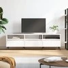TV staliukas Televizoriaus spintelė, balta, 150x30x44,5cm, apdirbta mediena