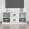 TV staliukas Televizoriaus spintelė, balta, 99,5x35,5x48cm, apdirbta mediena