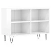 TV staliukas Televizoriaus spintelė, balta, 69,5x30x50cm, mediena, blizgi