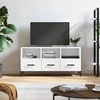 TV staliukas Televizoriaus spintelė, balta, 102x36x50cm, apdirbta mediena