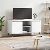 TV staliukas Televizoriaus spintelė, balta, 104x35x50cm, apdirbta mediena