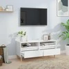 TV staliukas Televizoriaus spintelė, balta, 100x34,5x44,5cm, mediena