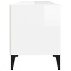 TV staliukas Televizoriaus spintelė, balta, 100x34,5x44,5cm, mediena, blizgi