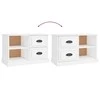 TV staliukas Televizoriaus spintelė, balta, 73x35,5x47,5cm, apdirbta mediena