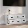 TV staliukas Televizoriaus spintelė, balta, 100x35,5x45cm, mediena, blizgi