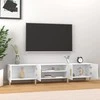 TV staliukas Televizoriaus spintelė, balta, 180x31,5x40cm, apdirbta mediena