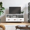 TV staliukas Televizoriaus spintelė, balta, 102x36x50cm, apdirbta mediena