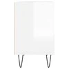 TV staliukas Televizoriaus spintelė, balta, 69,5x30x50cm, mediena, blizgi