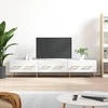 TV staliukas Televizoriaus spintelė, balta, 150x36x30cm, apdirbta mediena