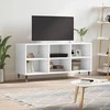 TV staliukas Televizoriaus spintelė, balta, 103,5x30x50cm, apdirbta mediena