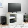 TV staliukas Televizoriaus spintelė, baltos spalvos, 67x39x44cm, plienas