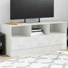 TV staliukas Televizoriaus spintelė, baltos spalvos, 99x39x44cm, plienas