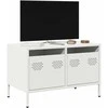 TV staliukas Televizoriaus spintelė, baltos, 68x39x43,5cm, plienas