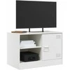 TV staliukas Televizoriaus spintelė, baltos spalvos, 67x39x44cm, plienas