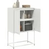 TV staliukas Televizoriaus spintelė, baltos spalvos, 68x39x60,5cm, plienas