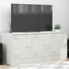 TV staliukas Televizoriaus spintelė, baltos spalvos, 99x39x44cm, plienas