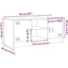 TV staliukas Televizoriaus spintelė, baltos spalvos, 99x39x44cm, plienas