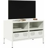 TV staliukas Televizoriaus spintelė, baltos, 68x39x43,5cm, plienas