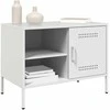 TV staliukas Televizoriaus spintelė, baltos spalvos, 68x39x50,5cm, plienas