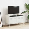 TV staliukas Televizoriaus spintelė, baltos, 68x39x43,5cm, plienas