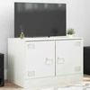 TV staliukas Televizoriaus spintelė, baltos spalvos, 67x39x44cm, plienas
