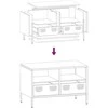 TV staliukas Televizoriaus spintelė, baltos, 68x39x43,5cm, plienas