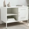 TV staliukas Televizoriaus spintelė, baltos spalvos, 68x39x50,5cm, plienas