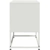 TV staliukas Televizoriaus spintelė, baltos spalvos, 68,5x39x60,5cm, plienas